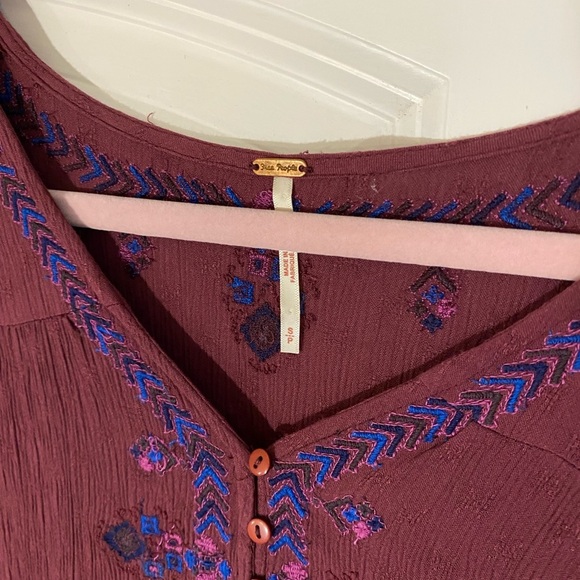 Free People Arianna Tunic in Plum - Picture 3 of 8